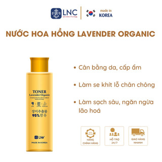 Nước hoa hồng lavender organic cân bằng da cung cấp độ ẩm se khít lỗ chân lông 200ml