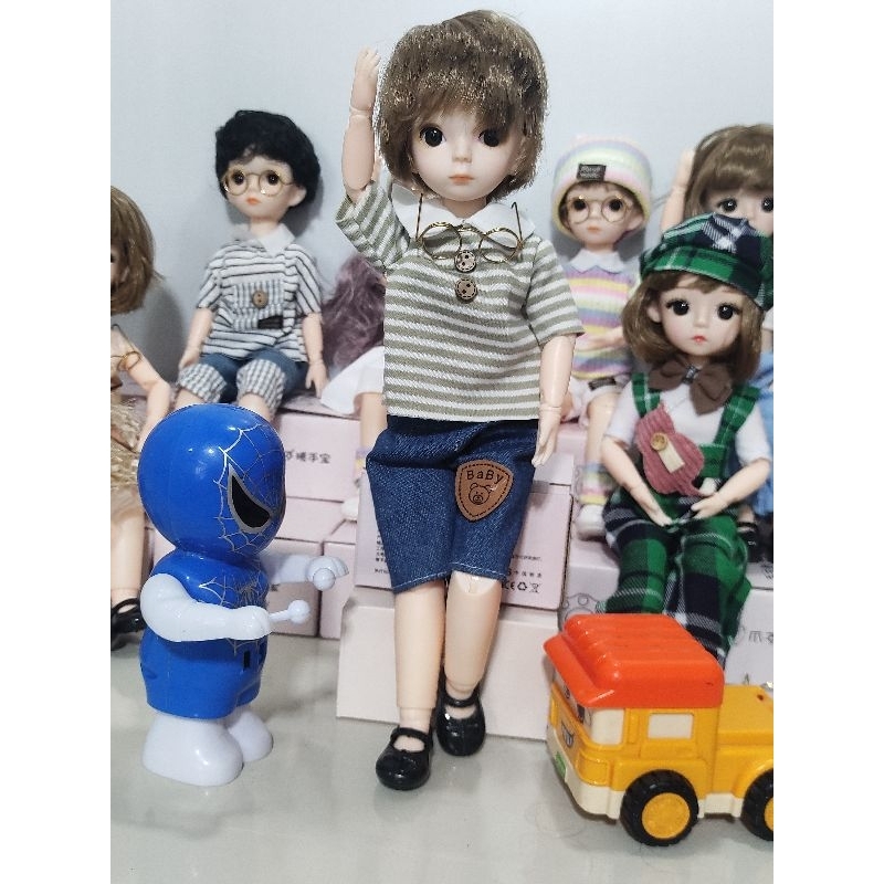 MS07 - Búp Bê Nam BJD Cao 30cm - Ảnh Thực Tế - Khớp Linh Hoạt Xinh Xắn Đáng Yêu