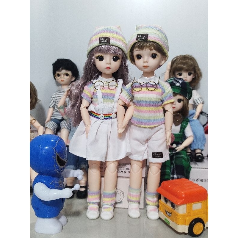 MS08 - Búp Bê Đôi (1 Búp Gái + 1 Búp Bê Trai ) - Ảnh Thực Tế - Khớp Linh Hoạt Xinh Xắn Đáng Yêu