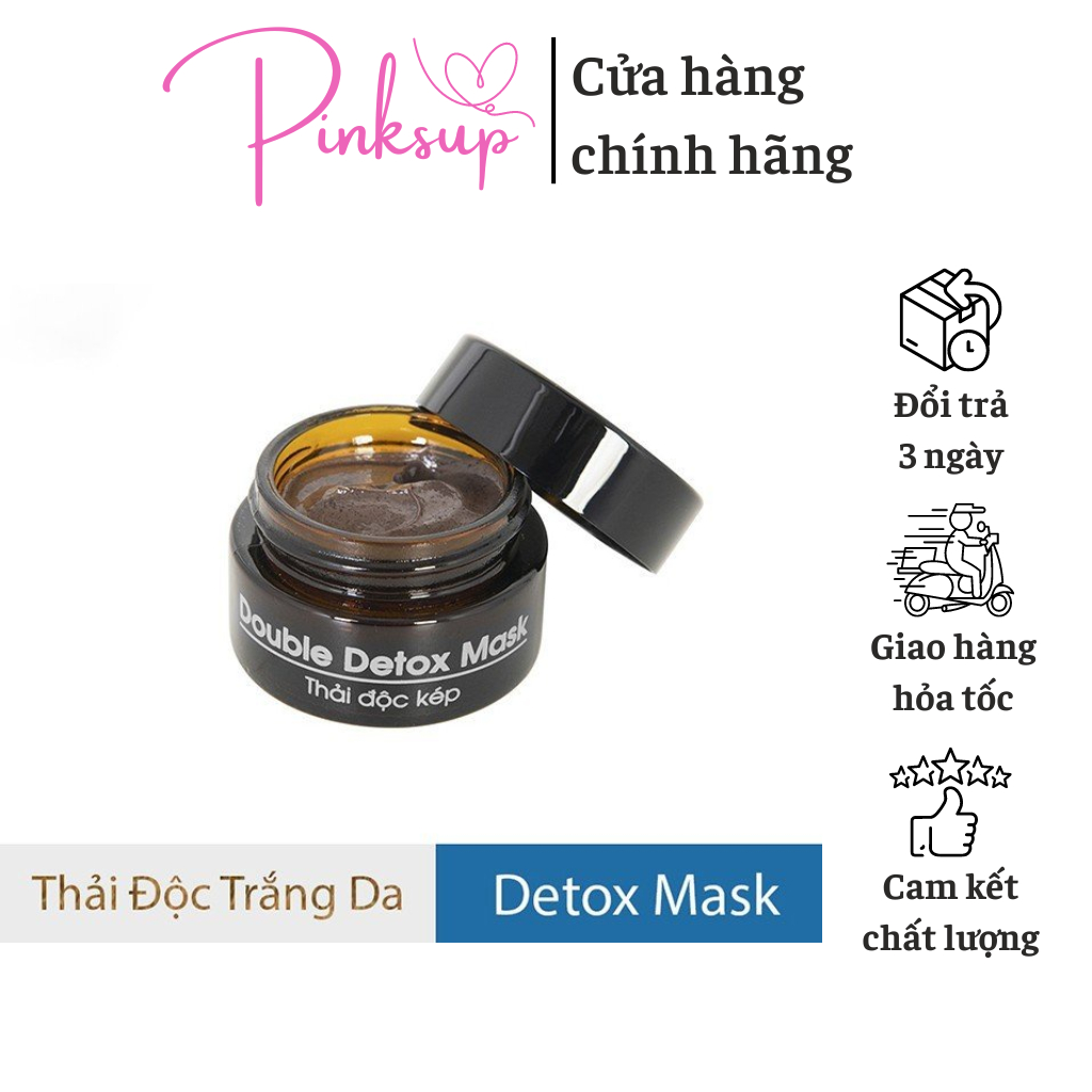 MẶT NẠ THẢI ĐỘC TRẮNG DA THAN HOẠT TÍNH, BÙN KHOÁNG (20GR) HỖ TRỢ LÀM DỊU MỤN ĐỎ, LÀM SẠCH SÂU,THẢI ĐỘC DA