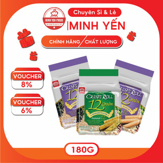 Bánh dinh dưỡng 12 loại ngũ cốc Crispi Roll (gói 180g)