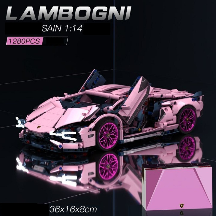 LEGO Lamborghini hồng cá tính 1280 con
