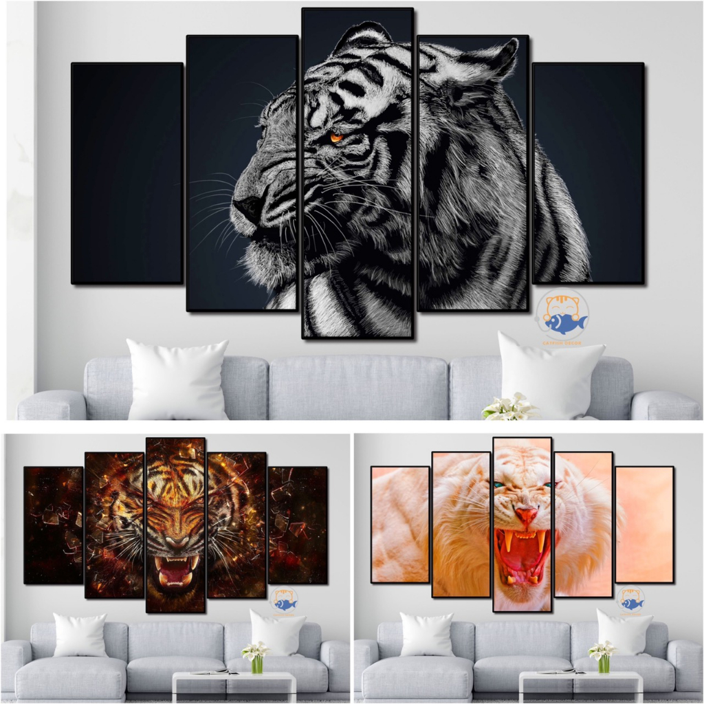 Tranh Dán Tường Decor - Tranh Động Vật - Hổ - Tiger - bộ 2