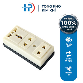 Ổ Cắm 3 Ngả Đa Năng, 2 ngả đa năng Chống vỡ, chống cháy chính hãng