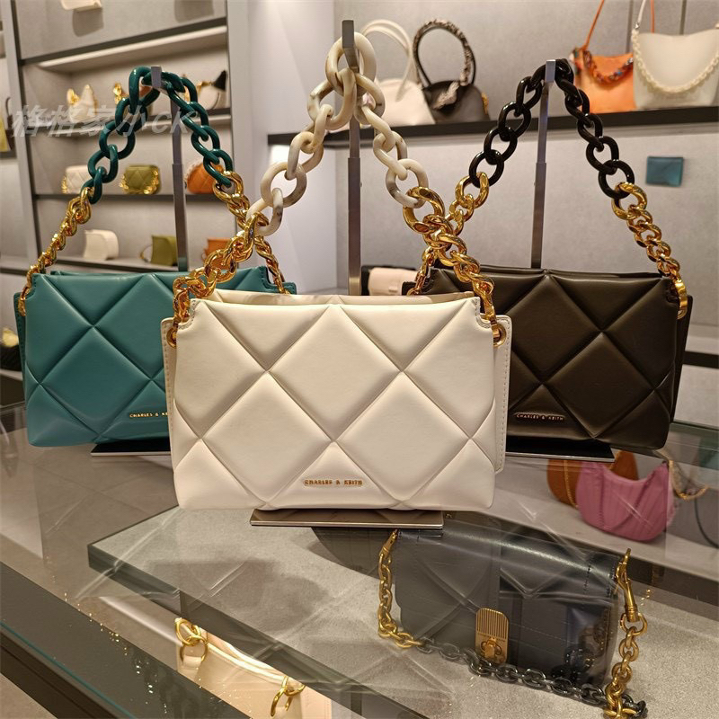 Túi CK Ô Trám Xích To Bản Mới Size 26 cm Kèm Dây Đeo Chéo