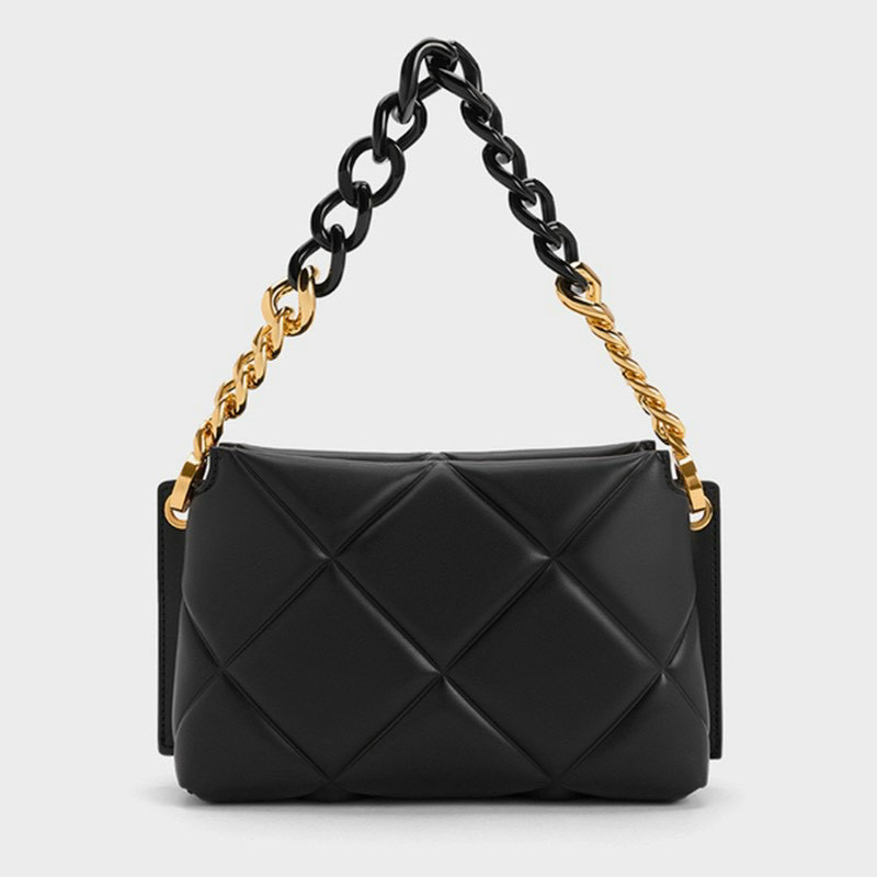 Túi CK Ô Trám Xích To Bản Mới Size 26 cm Kèm Dây Đeo Chéo