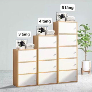 Kệ gỗ đa năng tủ đựng đồ kệ 4 tầng để đồ phong cách hiện đại hiên đại