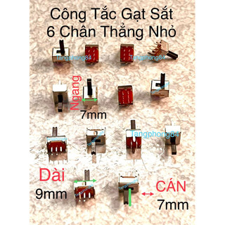 Công tắc gạt sắt 6 chân thẳng nhỏ . công tắc micro .