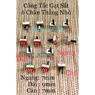 Công tắc gạt sắt 6 chân thẳng nhỏ , giá 10 cái 50k