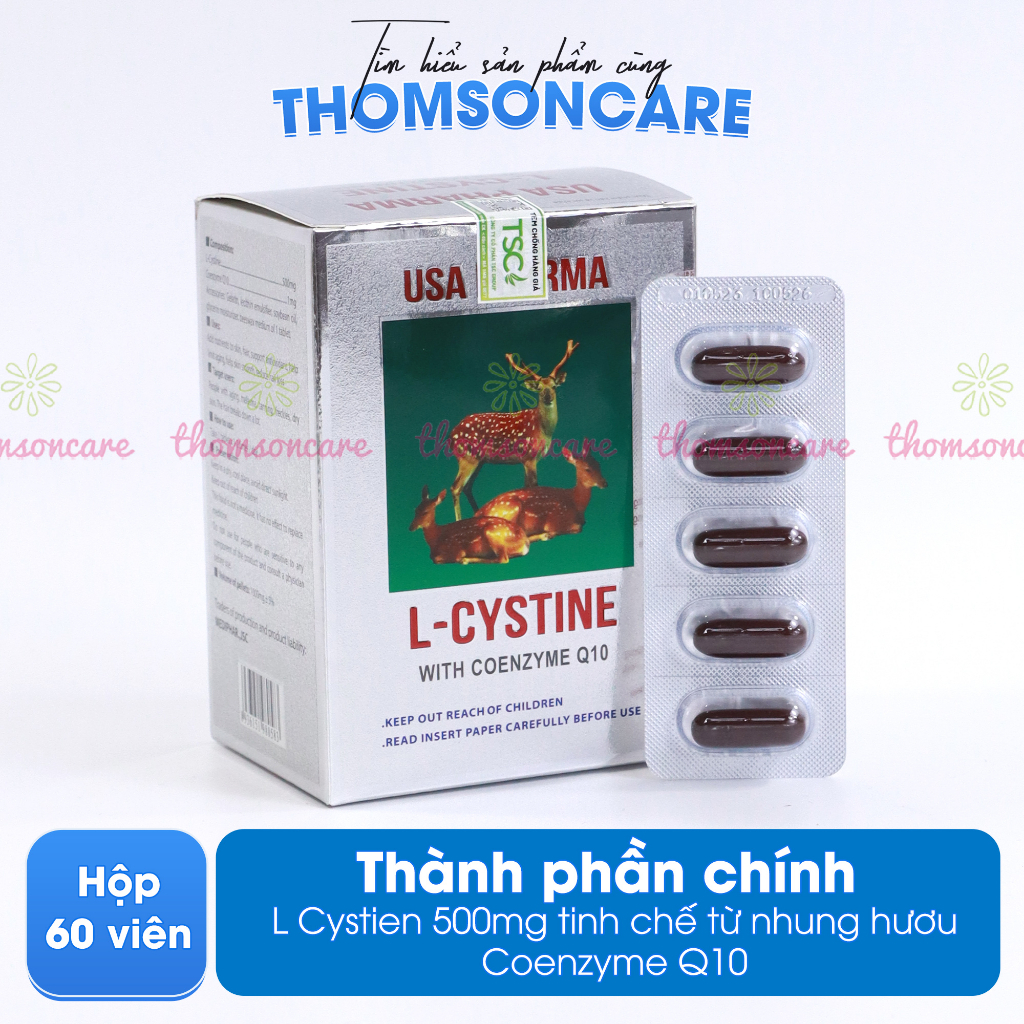 Combo sáng da Lcystine, DHC Vitamin Cgiúp đẹp da, giảm lão hóa