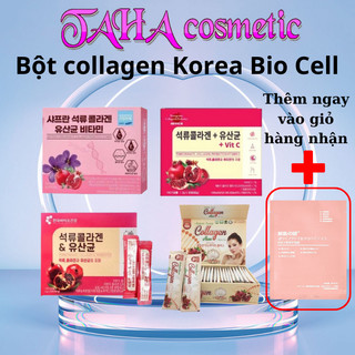Bột collagen uống lựu đỏ korea bio cell hàn quốc chính hãng 30 gói vitamin c