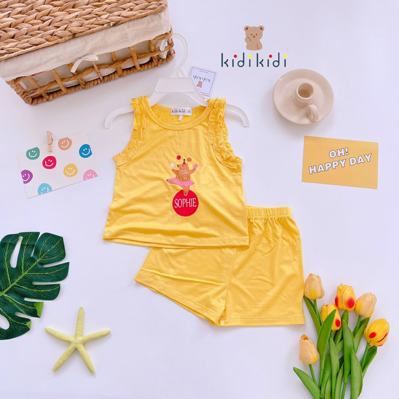 Đồ bộ bé gái chất thun lạnh mềm mát