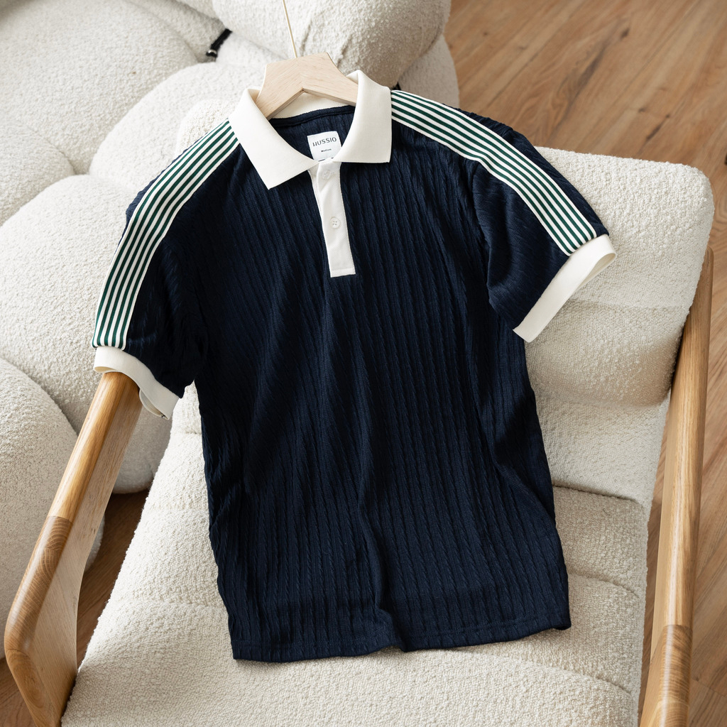 Áo thun Polo nam LUCUS V2 vải cotton dệt kim cao cấp, năng động, thanh lịch, chuẩn form - HUSSIO