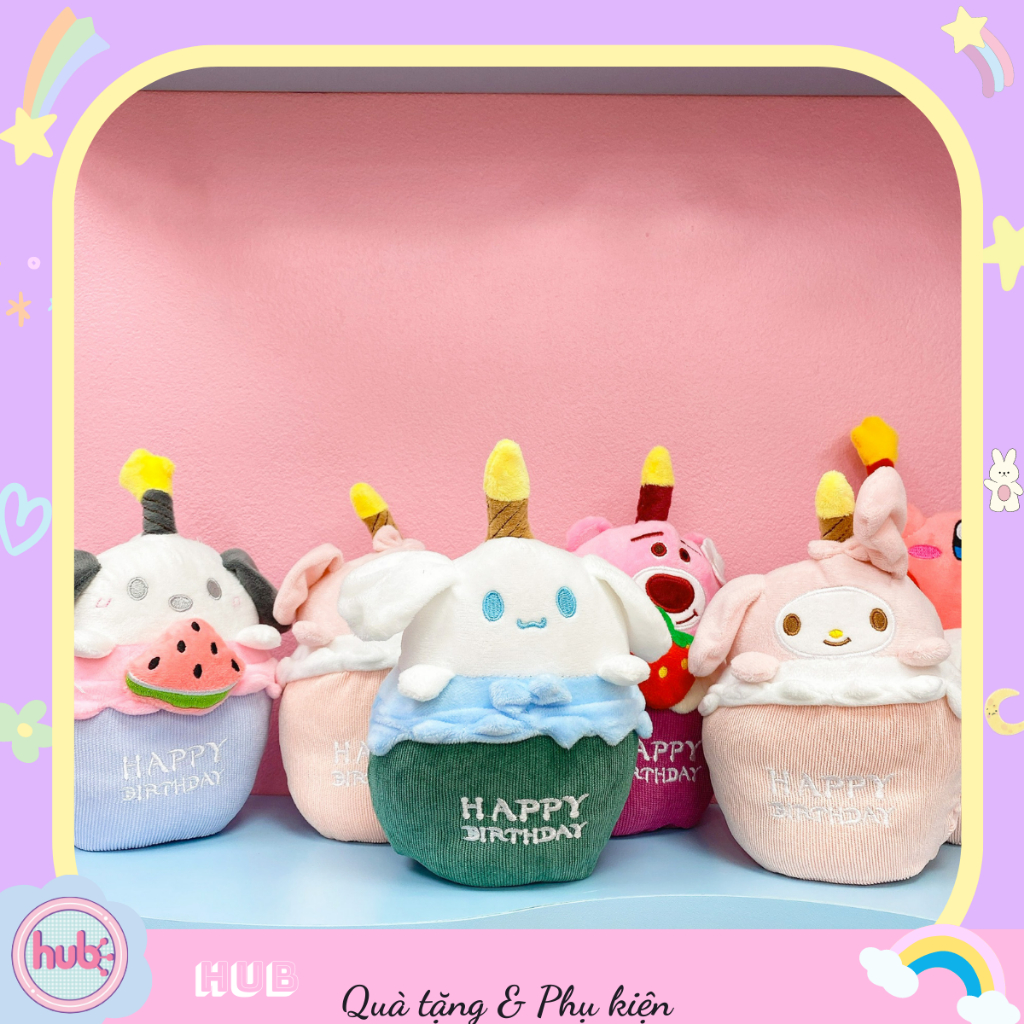 GẤU BÔNG CAO CẤP, Sanrio bông có nhạc chữ HPBĐ