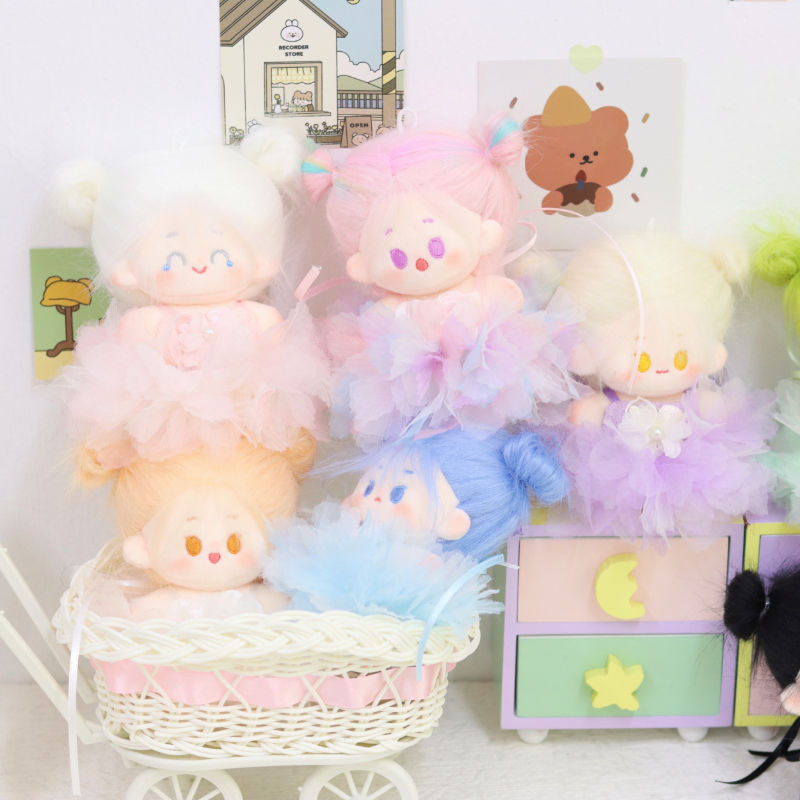 DOLL KHÔNG THUỘC TÍNH 10CM TÓC TƠ - BÚP BÊ KHÔNG THUỘC TÍNH 10CM TOC TƠ