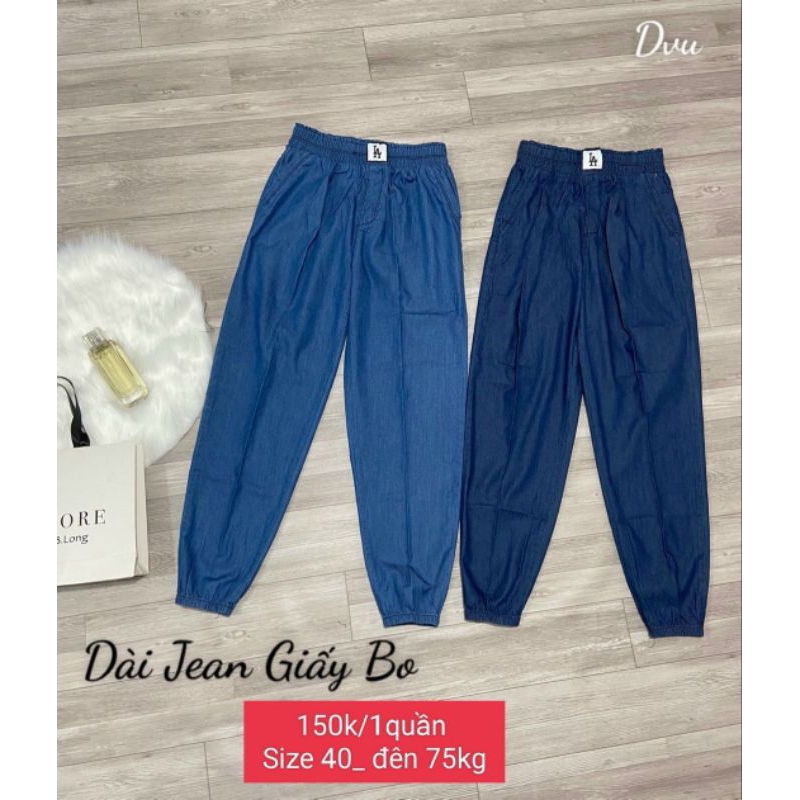 dài bo jean giấy lụa