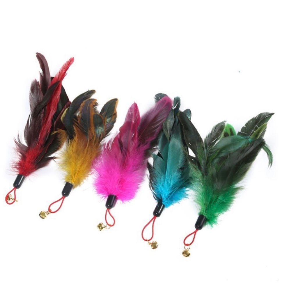 Cần Câu Gắn Lông Vũ Nhà Ngáo Pet, Đồ Chơi Cho Mèo