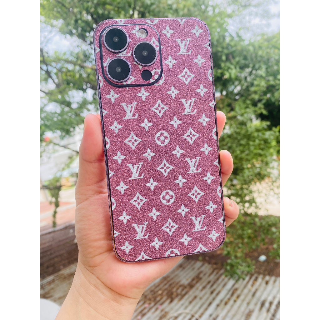 Skin Nhũ Hồng LV nhỏ - miếng dán cho iphone