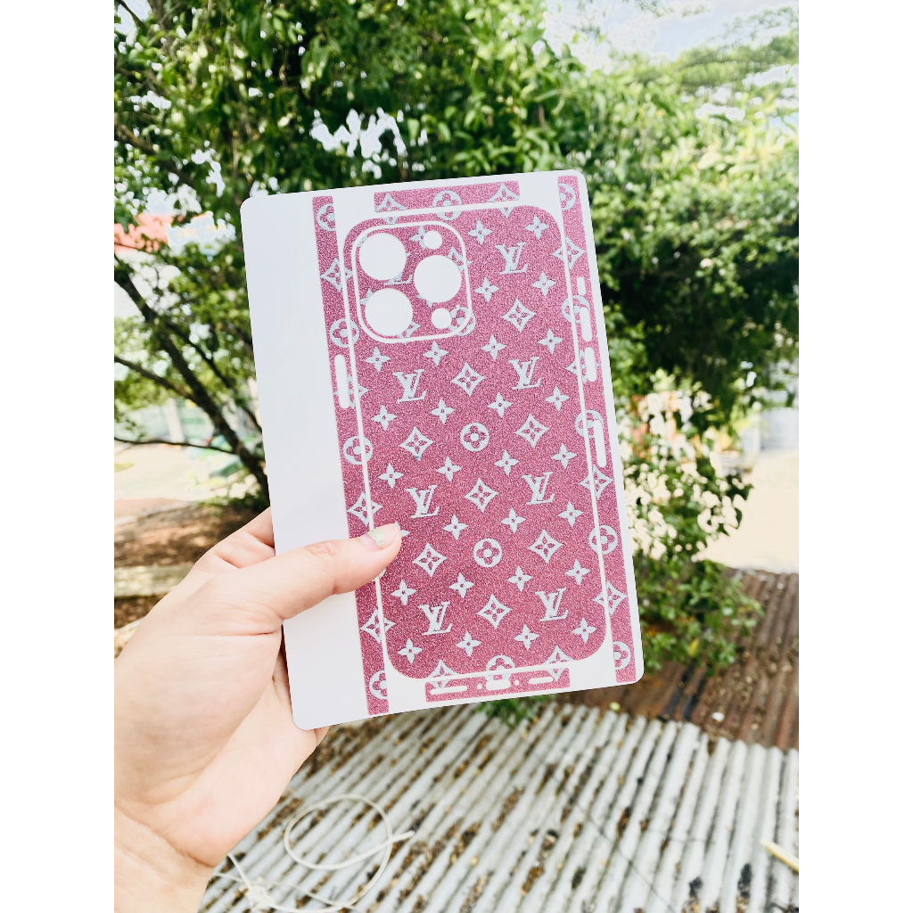 Skin Nhũ Hồng LV nhỏ - miếng dán cho iphone