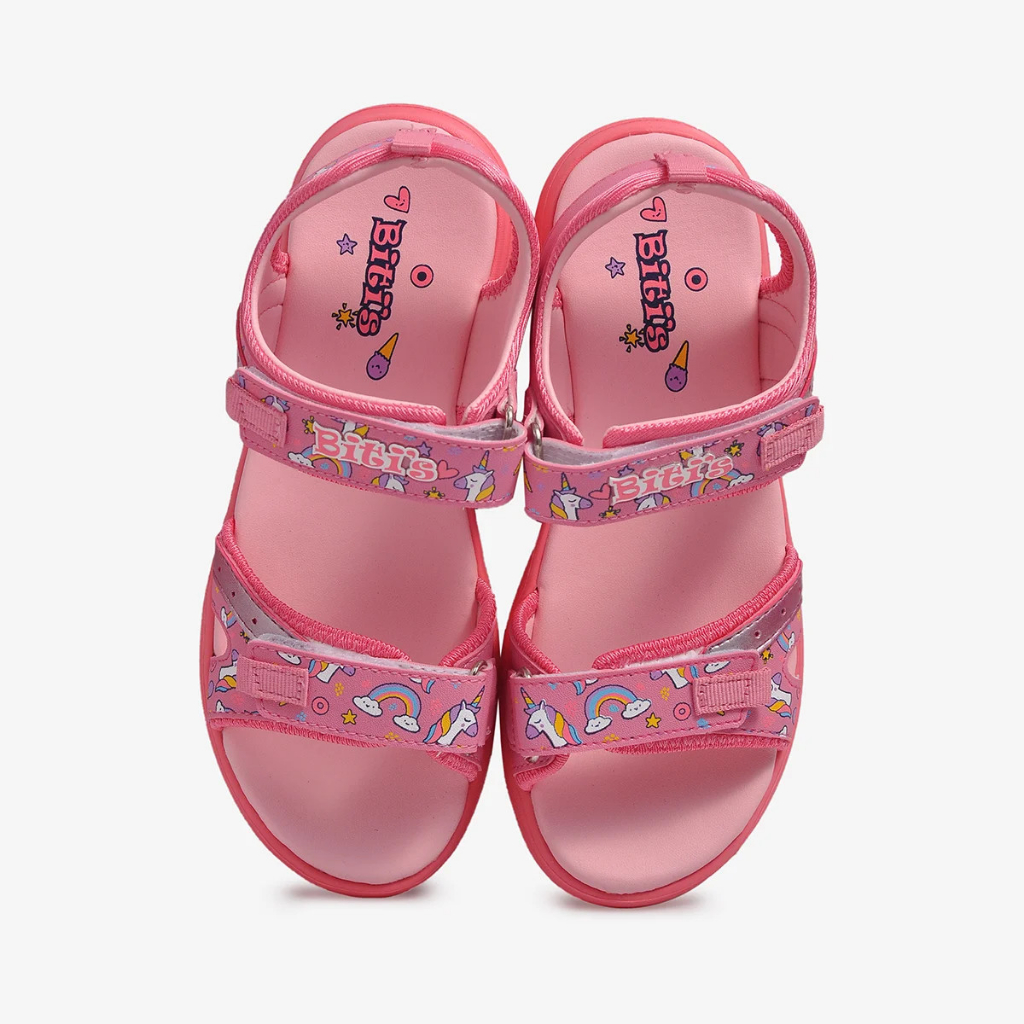 Dép Sandal  Bé Gái Biti.s ❤️FREE SHIP❤️ Dép Quai Hậu DEG-009900 BT - HỒNG- TÍM -XANH -Size 32-37