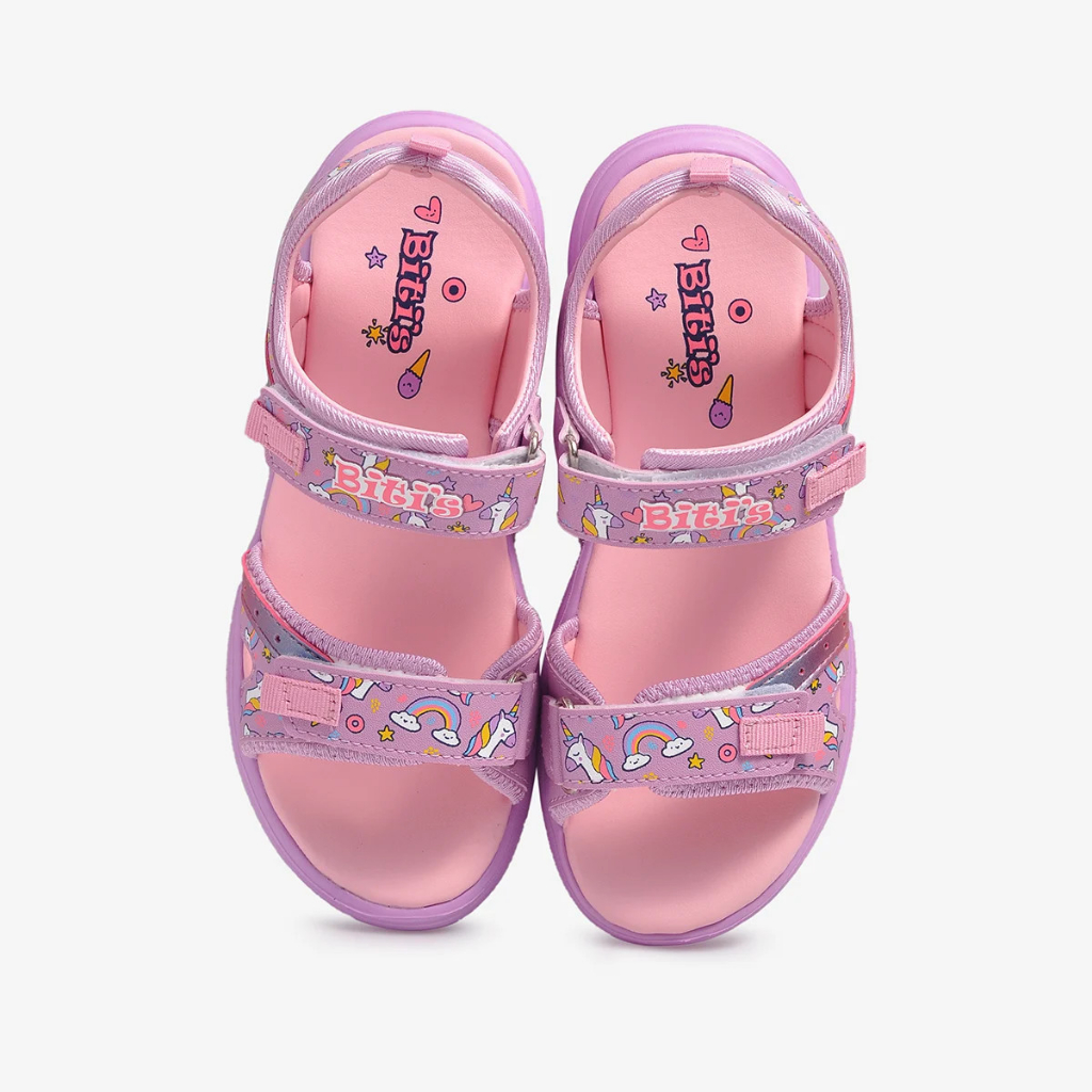 Dép Sandal  Bé Gái Biti.s ❤️FREE SHIP❤️ Dép Quai Hậu DEG-009900 BT - HỒNG- TÍM -XANH -Size 32-37