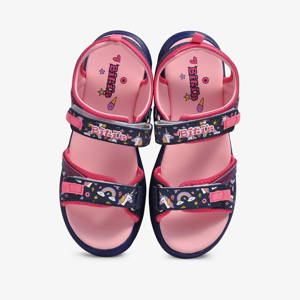 Dép Sandal  Bé Gái Biti.s ❤️FREE SHIP❤️ Dép Quai Hậu DEG-009900 BT - HỒNG- TÍM -XANH -Size 32-37