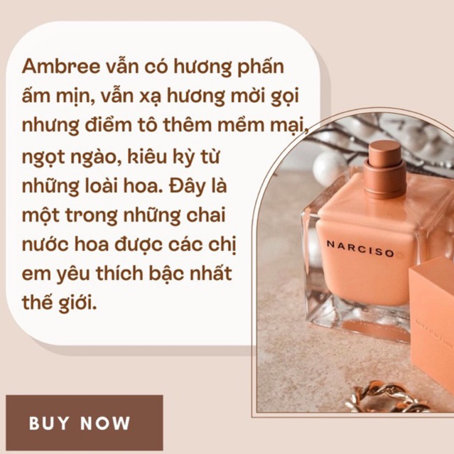 Nước hoa tiểu thư Narciso Rodriguez Ambree EDP