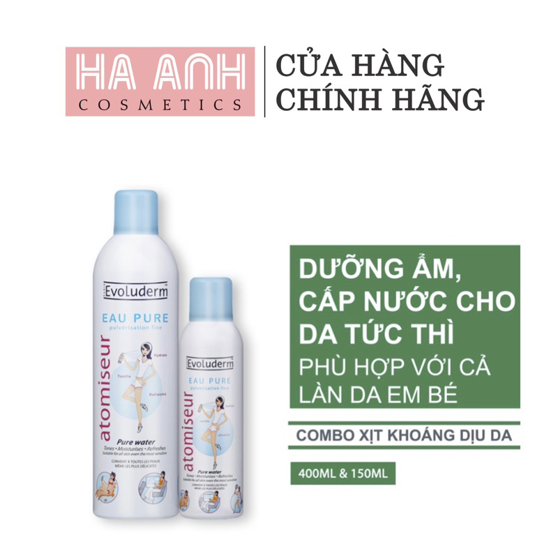 Xịt Khoáng Evoluderm Eau Pure