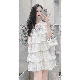Doria design- đầm xòe 5 tầng ren tơ