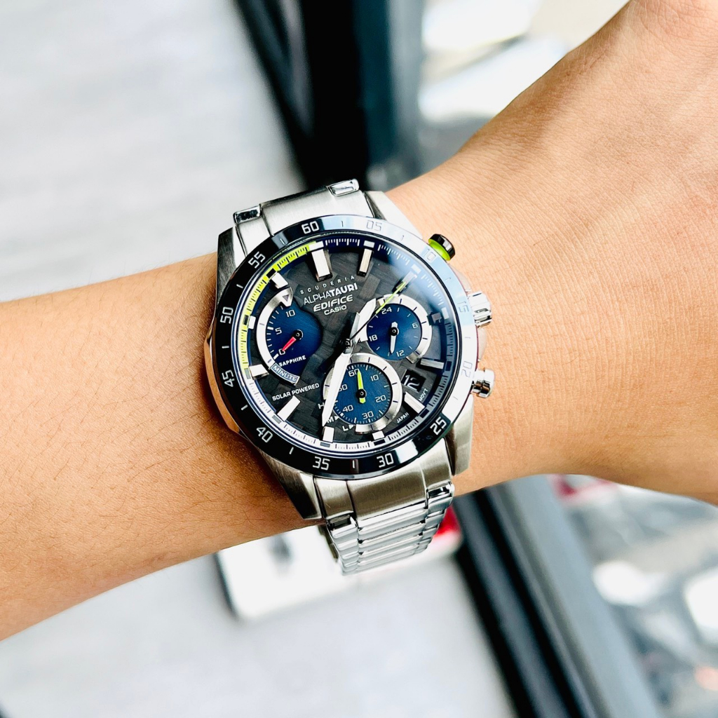 Đồng hồ nam Casio Edifice Limited EFS-S580AT-1A Dây thép - Kính Sapphire - Pin năng lượng Bảo hành 5 năm Hyma watch