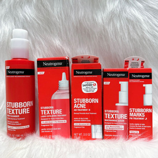 Bộ kem da mụn Neutrogena Stubborn ( Acne AM & Marks PM và SRM)