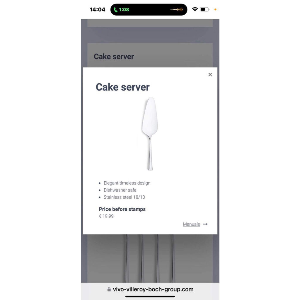 Xẻng xúc bánh pizza inox 304 phong cách Châu Âu-vivo villeroyy bochh