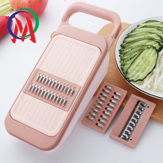 Bào củ quả, bào sợi có khay đựng kèm đầu thay thế dụng cụ Nhà Bếp.
