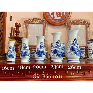 Lọ hoa men lam bát tràng