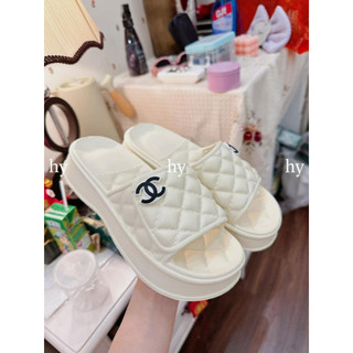 Dép Nữ, Dép bánh mì nữ đúc nguyên khối đế cao 4cm Quai chữ X