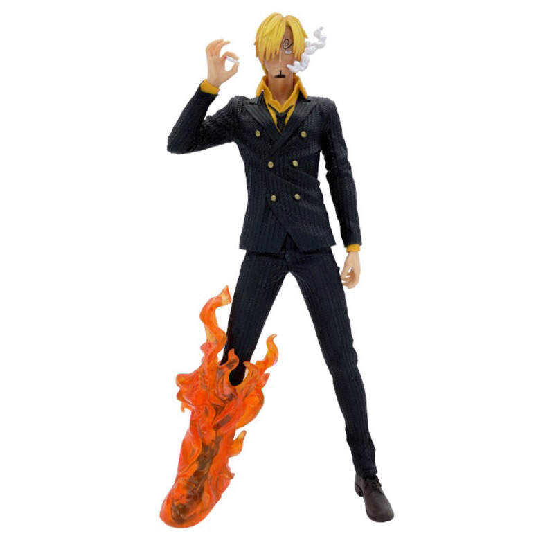 Mô hình One Piece Luffy Store Sanji hắc cước chân lửa cao 32cm full box, figure decor nhân vật anime vua hải tặc
