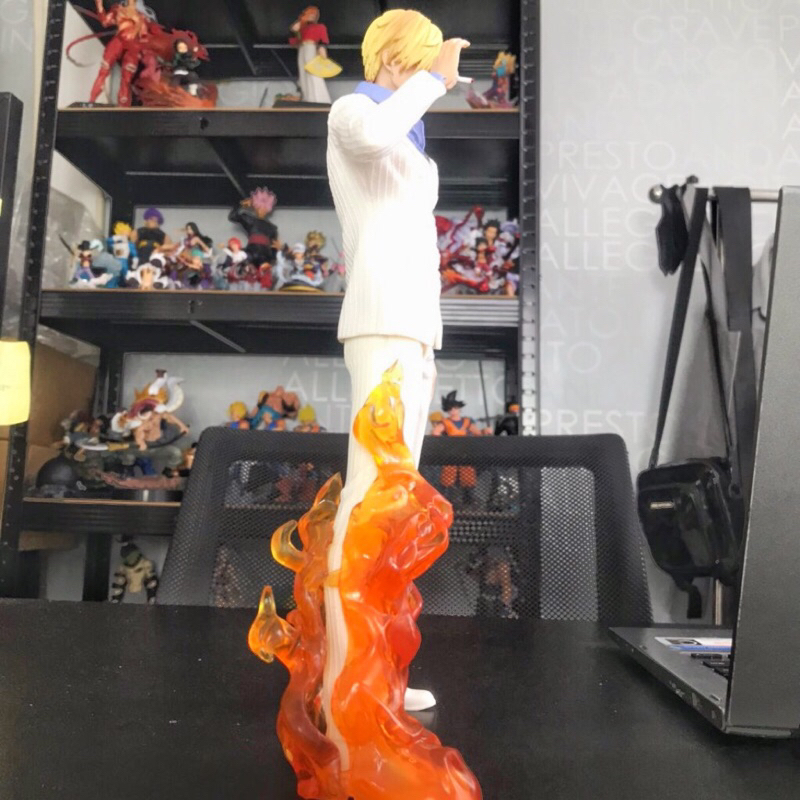 Mô hình One Piece Luffy Store Sanji hắc cước chân lửa cao 32cm full box, figure decor nhân vật anime vua hải tặc
