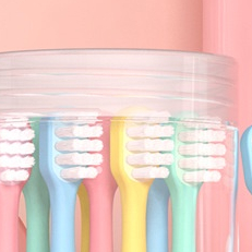 Set 8 Bàn Chải Trẻ Em Hộp Tròn Siêu Cute MÃ M2282