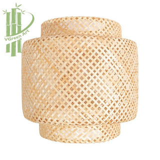 Chao đèn thả trần bằng mây, đèn may tre đan, chụp đèn mây tre treo phòng ngủ, nhà hàng, khách sạn, decor trang trí