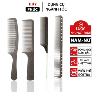 Bộ lược cắt tóc nam bản to cao cấp Makaro, lược cắt tóc barber nam nữ siêu mỏng chia tóc