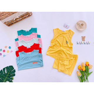 Bộ ba lỗ, bộ sát nách chất thun lạnh mát mẻ Kidikidi cho các bé - Bigbaby shop