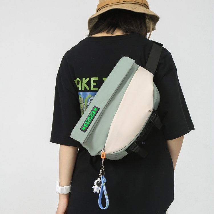 Túi đeo chéo nam nữ Unisex thời trang KB-RUILI, vải chống thấm nước + Tặng kèm móc khóa