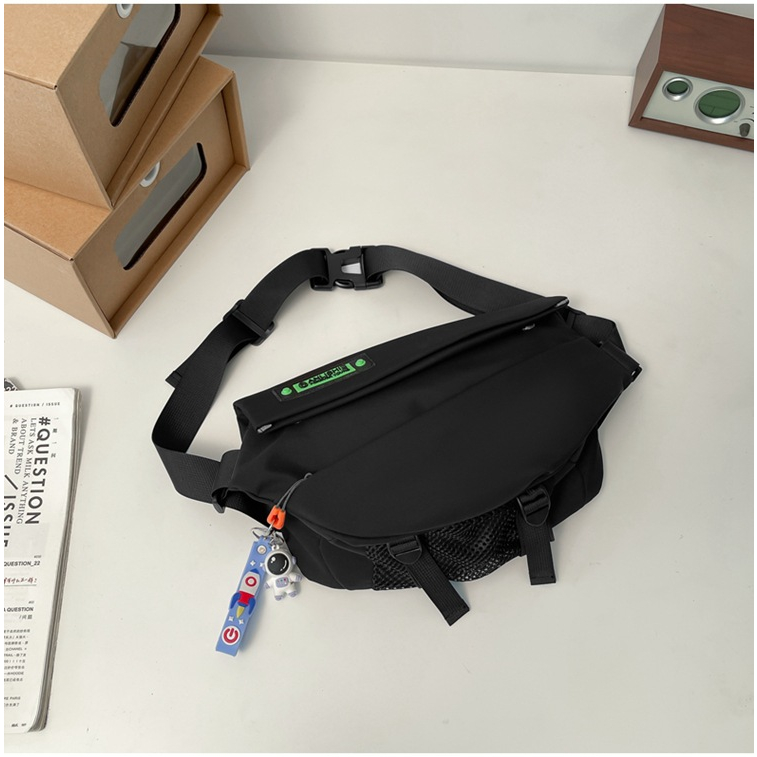 Túi đeo chéo nam nữ Unisex thời trang KB-RUILI, vải chống thấm nước + Tặng kèm móc khóa