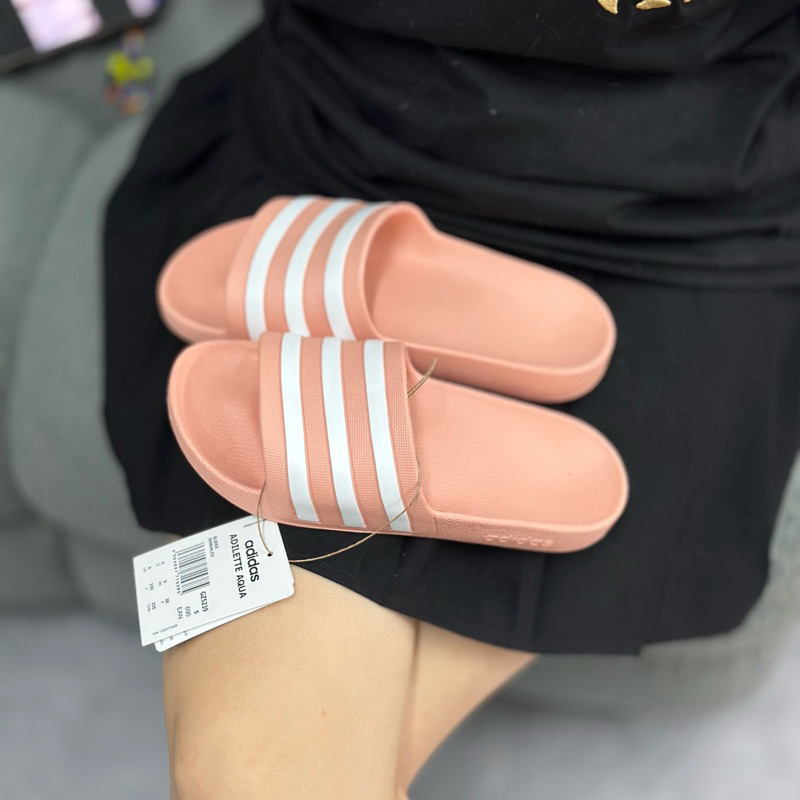 Dép Adidas Adilette Aqua Màu Hồng Hàng Chính Hãng | CODE: GZ5239