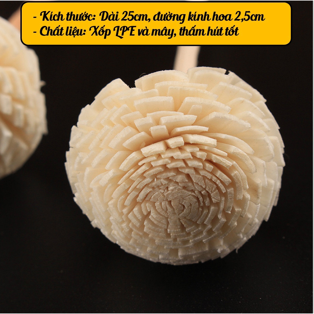 GIÁ SỈ - Que Khuếch Tán Tinh Dầu LALUNA.CENT - Hoa Tản Hương Thơm Phòng Tiện Dụng Trang Trí C11