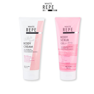 Combo kem dưỡng thể nâng tone 200g + tẩy tế bào chết body white repe 200g nhật bản