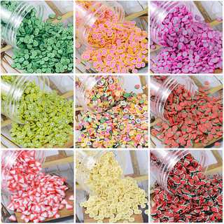 5g Nail Đất Sét mềm Trái cây Trang trí Thủ Công Handmade DIY Nails Slime
