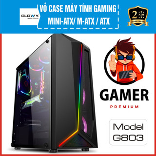 Vỏ máy tính chính hãng, case Glowy GL021|G339|G803 - Mini-ATX|M-ATX| - Bảo hành 1 Năm