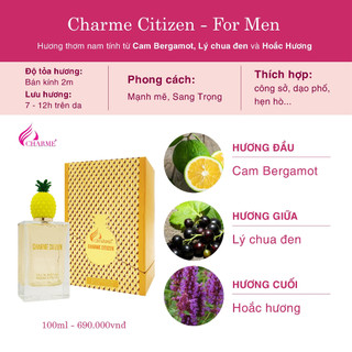 Nước Hoa Nam Charme Citizen 100ml