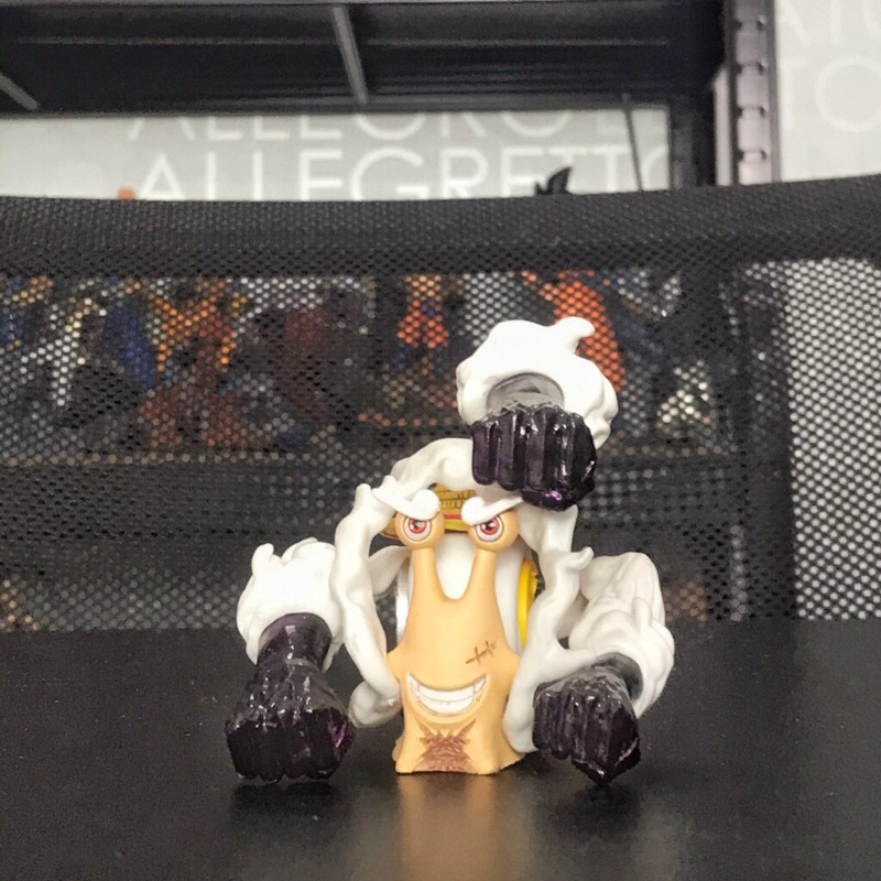 Mô hình One Piece Luffy Store ốc sên Luffy gear 5 thần mặt trời nika cao 7cm, figure decor nhân vật anime đảo hải tặc